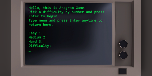 Cover image for Anagram Game