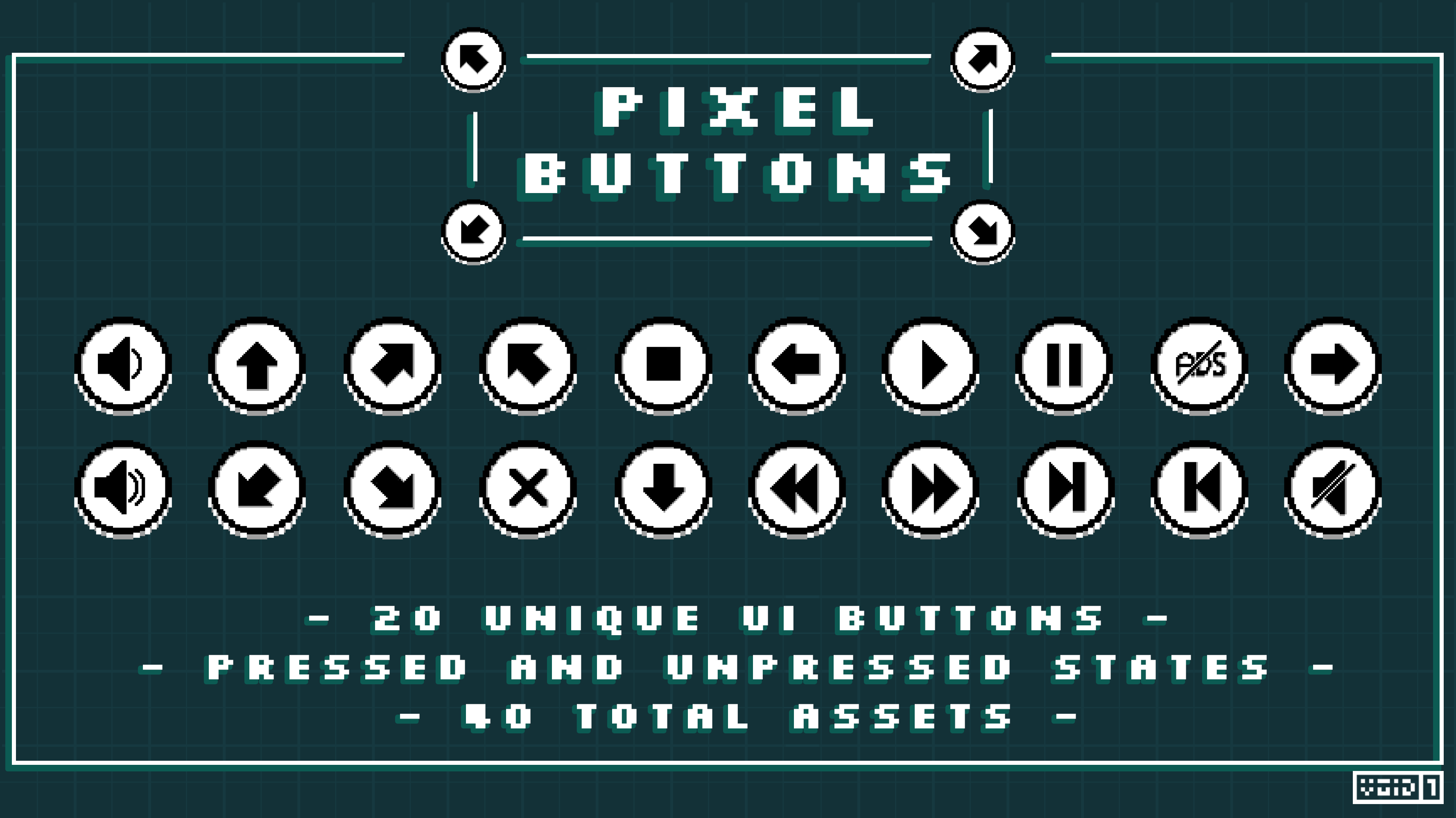 Pixel Buttons - UI Buttons for Pixel Art Games Now Released!! - Pixel ...