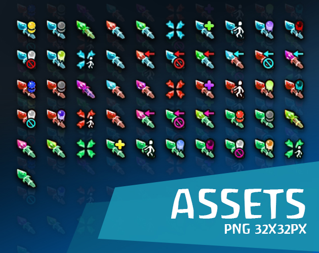 Assets Cursors Pack 2 [rpg Rts Mmo Tps] By Wenrexa