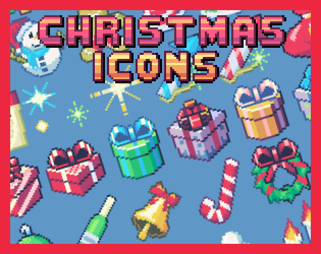 Christmas treats 32x32 icons pixel art! by ToffeeHazel