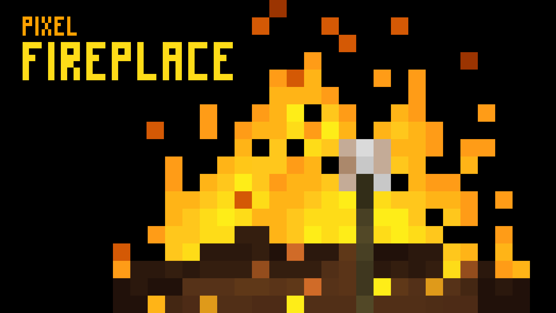 Pixel Fireplace Mac OS