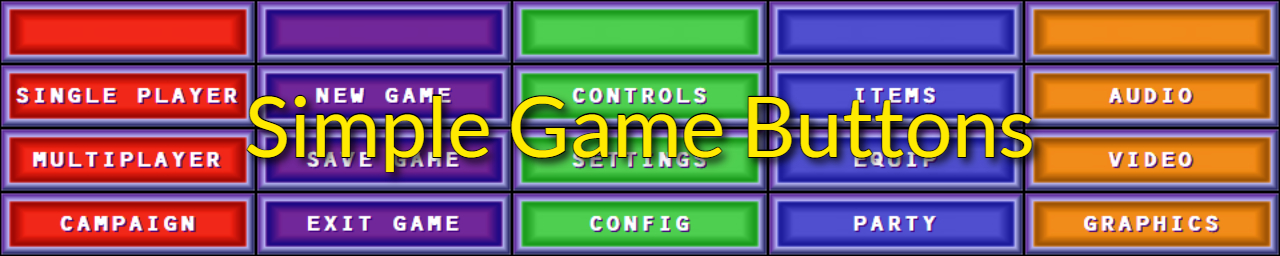 Simple Game Button Pack