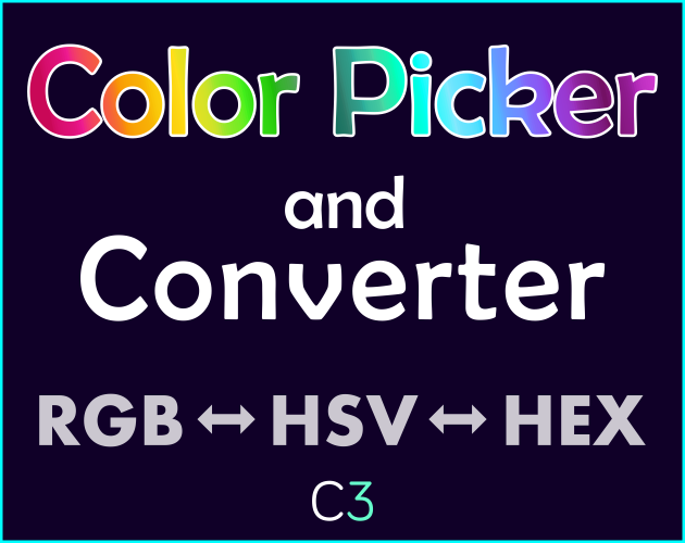 Color Picker and Converter Template for Construct 3 by doptrix