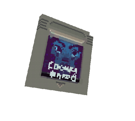Gameboy-style Cartridge in 3d