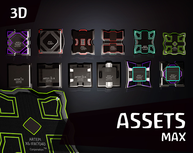 Assets: 3D Models [Custom CPU] by Wenrexa