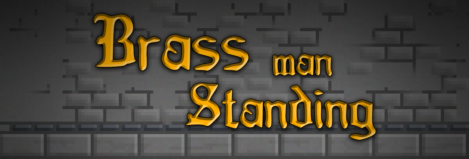 Brass Man Standing