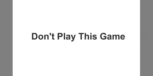 Cover image for Don't Play This Game
