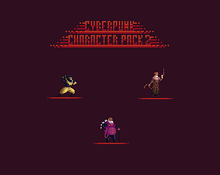 Pixel Art Cyberpunk Characters - thegameassetsmine