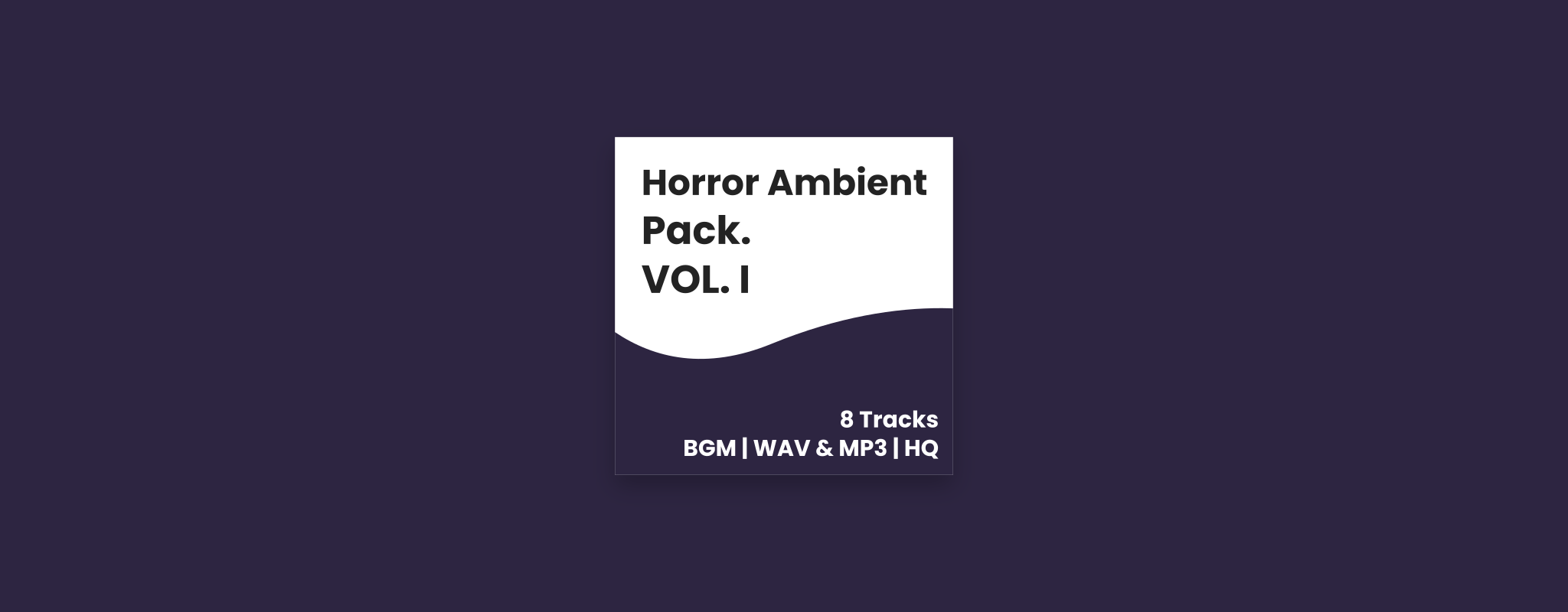 Horror Ambient BGM Pack, Vol. 1