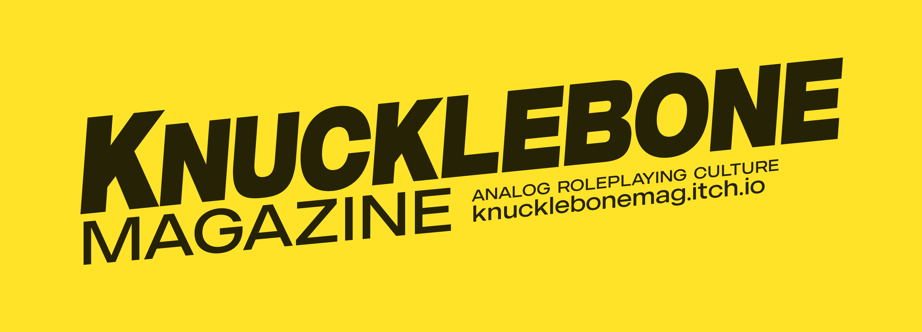 KNUCKLEBONE MAGAZINE 1: GENERATION