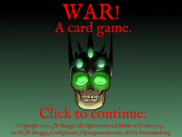 War! A card game. (Beta release)