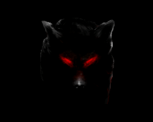 red wolf eyes in the dark