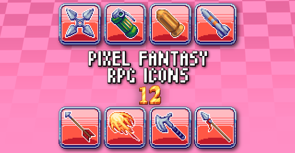 PIXEL FANTASY RPG ICONS - PACK 12