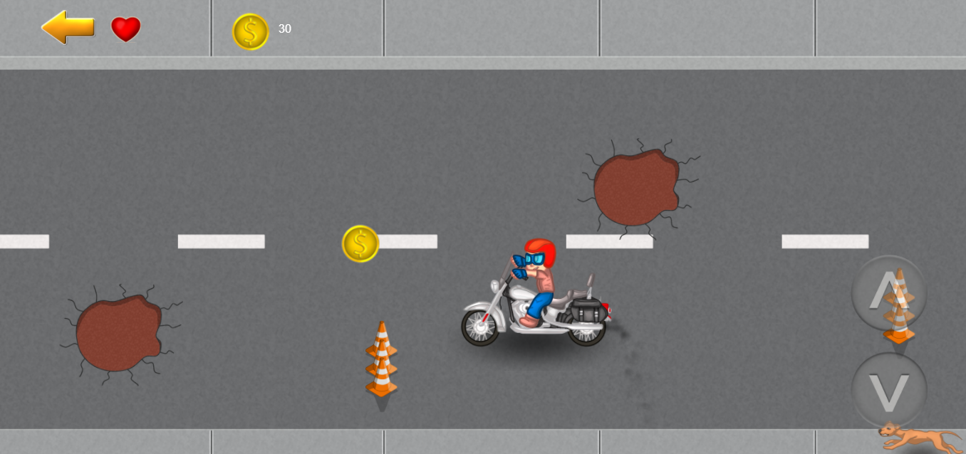 Motorcycle  - Construct 3 (HTML5)