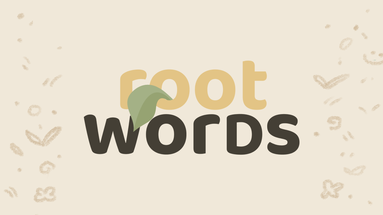 Root Words by arcsine, jpeg2k for Design Buddies Game Jam itch.io