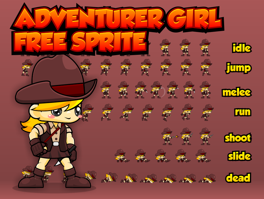 Adventurer Girl - Free Sprites