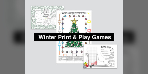 Cover image for Winter Print & Play Games (2018)