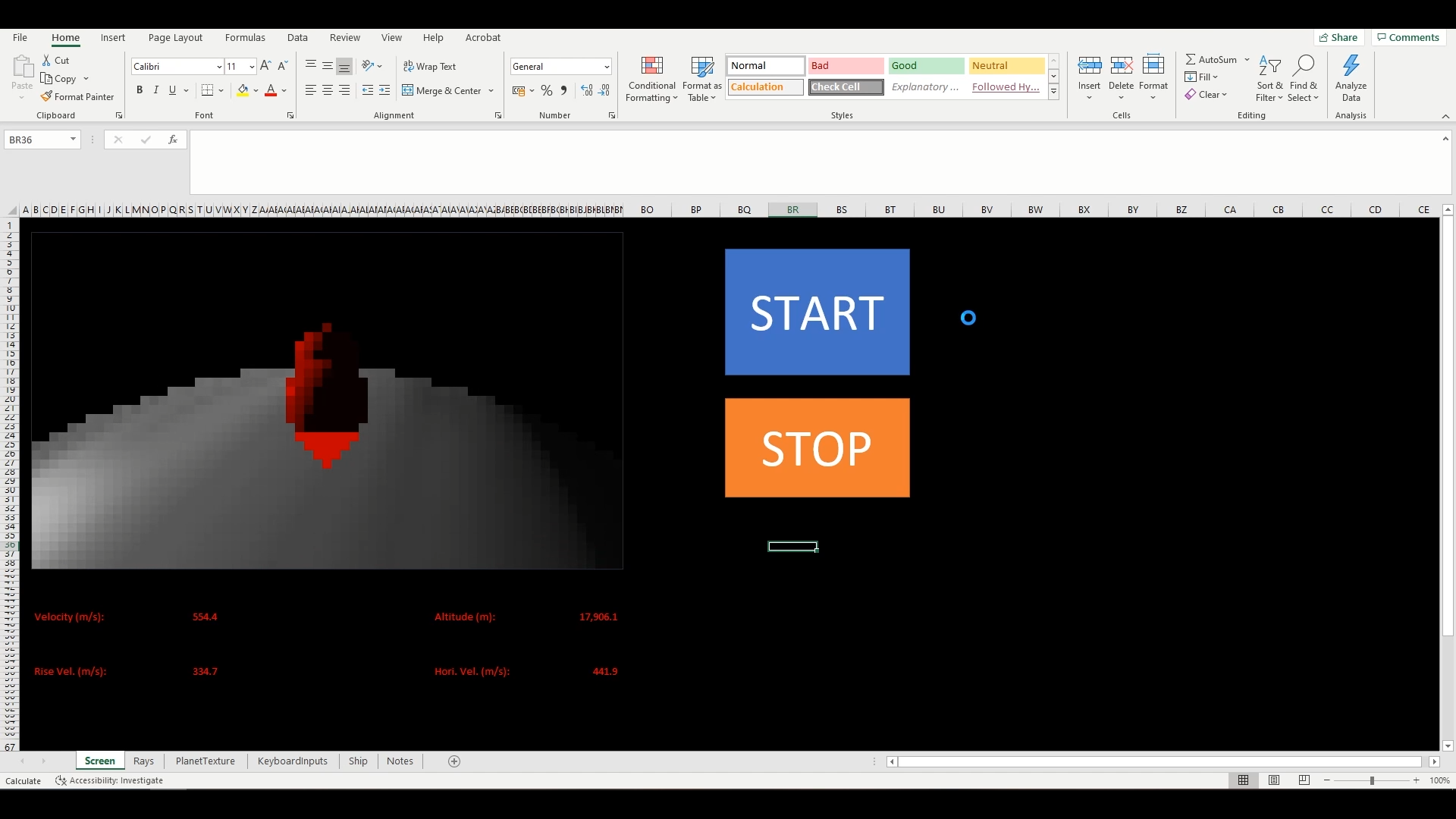 Untitled Spreadsheet Space Simulator