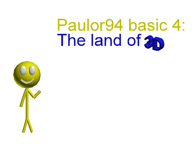 Cover image for Plaulor94 basic 4: The land of 3D