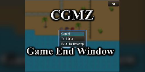 Cover image for [CGMZ] Game End Window for RPG Maker MZ
