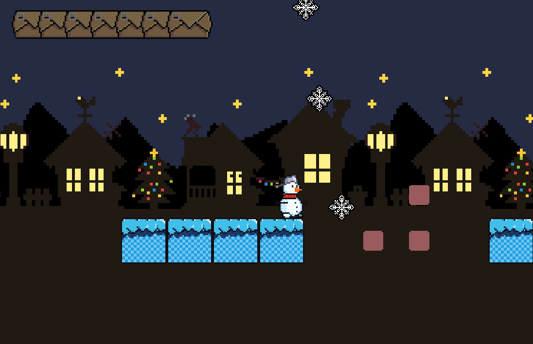 Snowman Delivery - a free, 2D retro-inspired, platformer