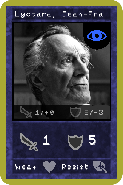 Francois Lyotard Card