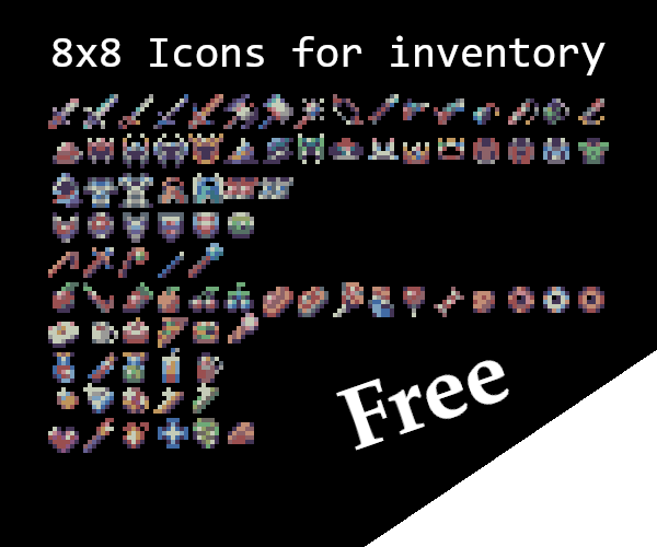 Free Inventory 8x8 for RPG Games by FreddyZero24