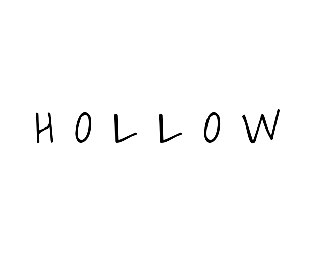 Cover image for H O L L O W