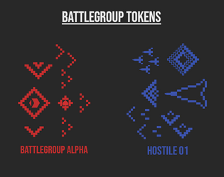 Battlegroup Gyre and Tokens   - A set of pixel-art tokens and play map for Battlegroup 