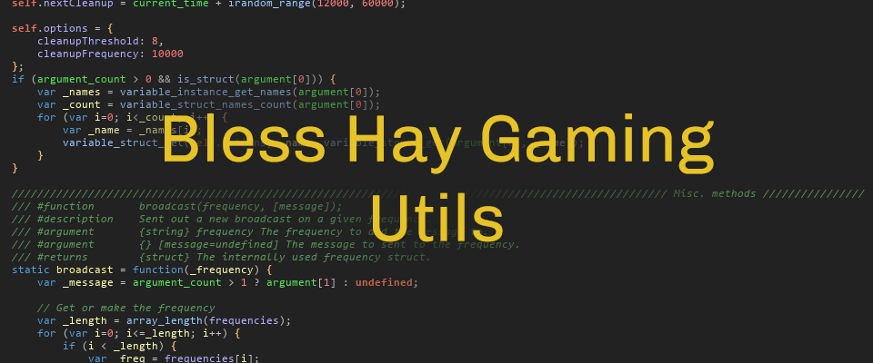 Bless Hay Gaming Utils for GameMaker:Studio 2
