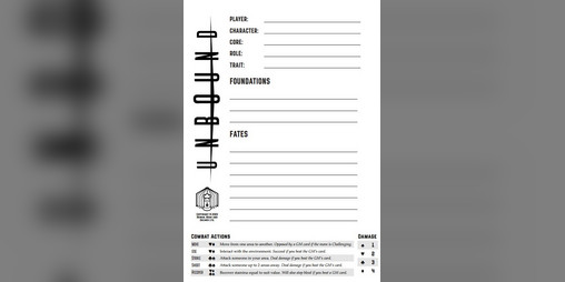 Cover image for Unbound Character Sheet