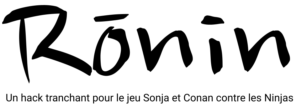 Rōnin Un hack tranchant pour Sonja et Conan contre les Ninjas