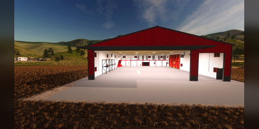 Cover image for FS19 81x120 Shop Grey Red