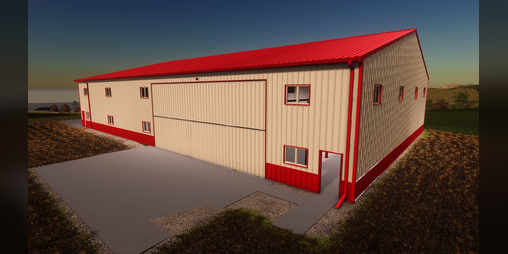 Cover image for FS19 81x120 Shop Red Grey