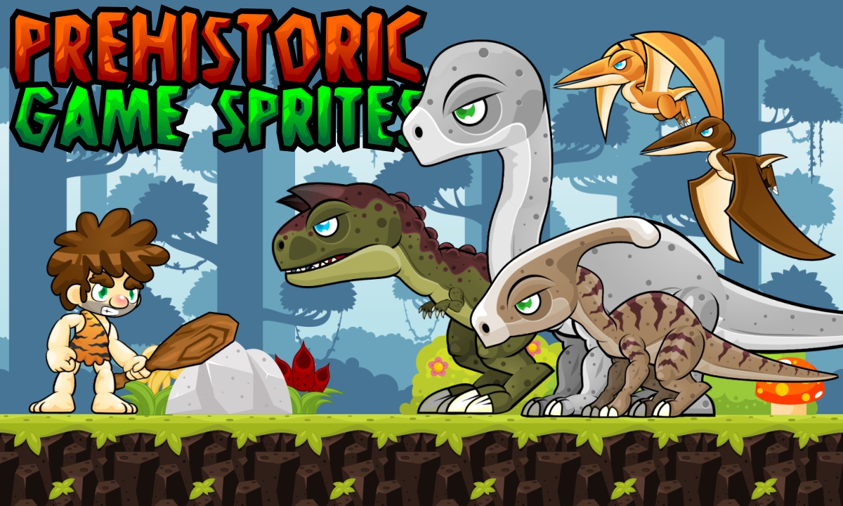 Prehistoric Game Sprites