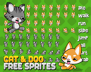 Top game assets tagged Cats and Sprites 