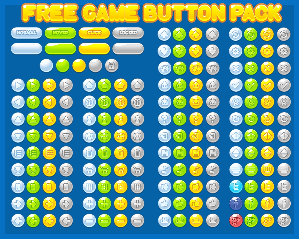 Free Game Button Pack