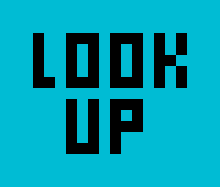 look up