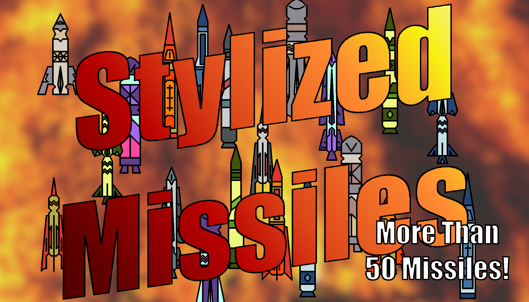 2D Stylized Missile Pack (Full Version)