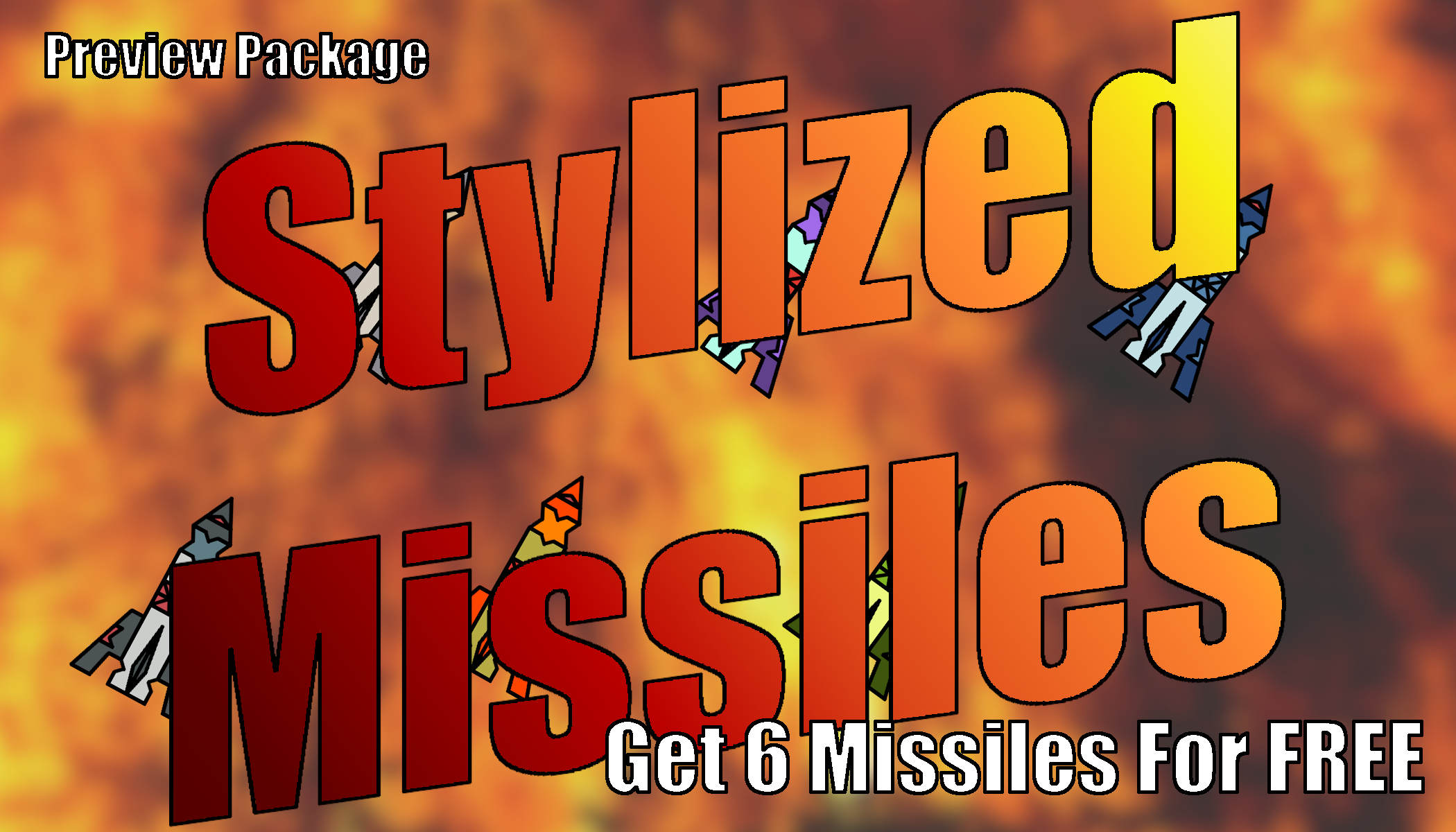 2D Stylized Missile Pack (Preview Pack)