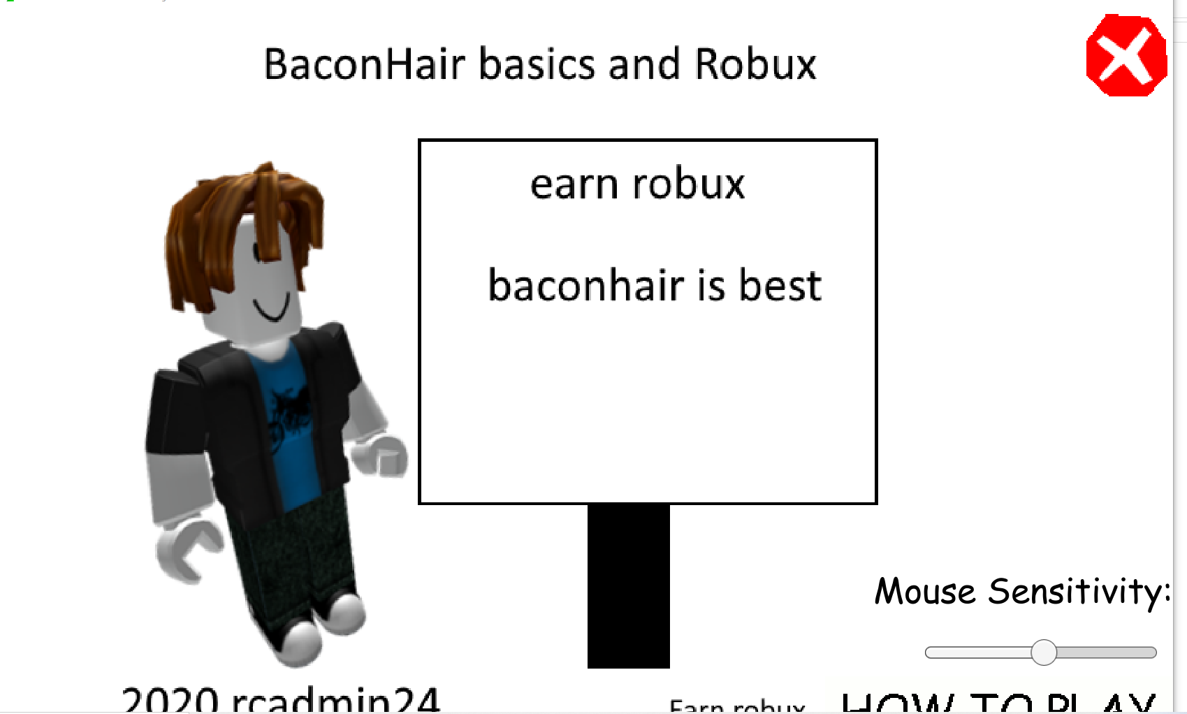 Baconhair Basics And Robux By Adminer24 - io robux