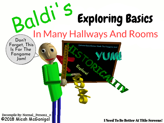 Baldi's Basics Mod Jam #1 