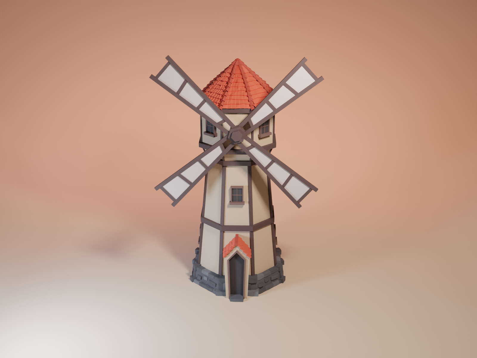 3D Low Poly Windmill! by GualtierisGG