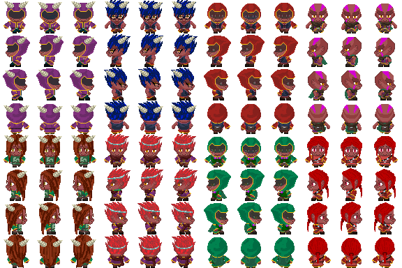 Pixilart - 32x32 Character Sprites by dragonkey
