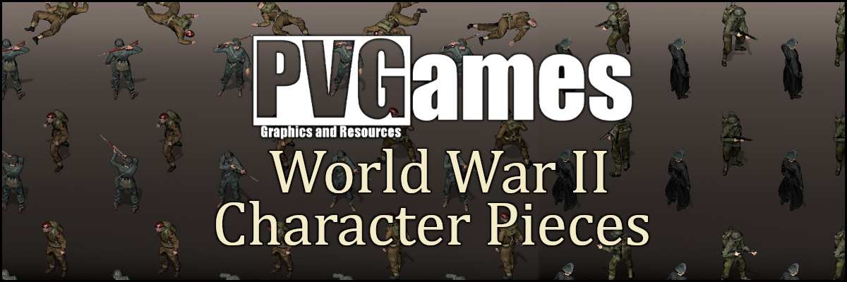 2.5D Character Pieces World War II