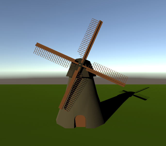Low Poly Medieval Wind Mill