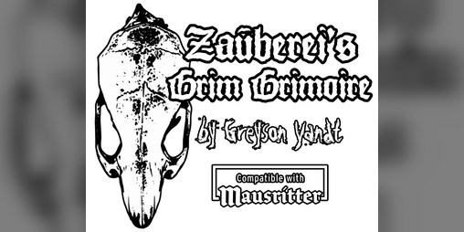 Cover image for Zauberei's Grim Grimoire | for Mausritter