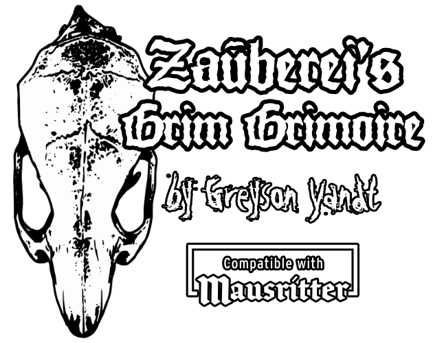 Cover image for Zauberei's Grim Grimoire | for Mausritter