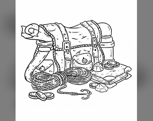 Bag of Holding - One page solo procedural dungeon crawling rpg.   - Solo, RPG, One Page Jam 2020 