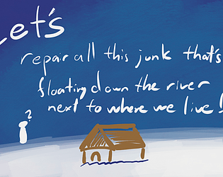 Let's repair all this junk floating down the river next to where we live!